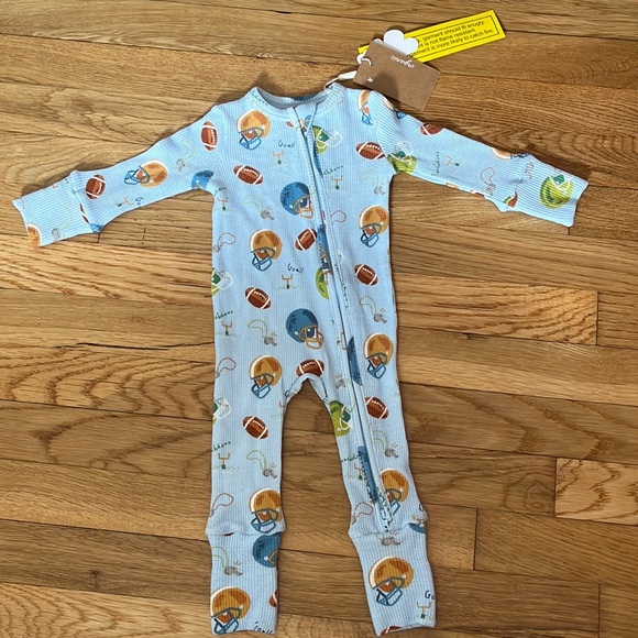 Angel Dear Football Convertible Romper - Picture 1 of 5